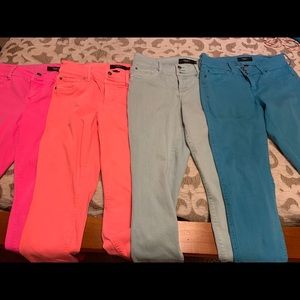 Torrid Stretch Capri Jeans Bright Colors Size 14